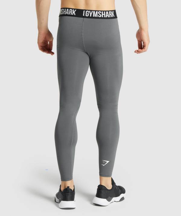 Panske Legíny Gymshark Element Baselayer Tmavo Siva | VW6321054